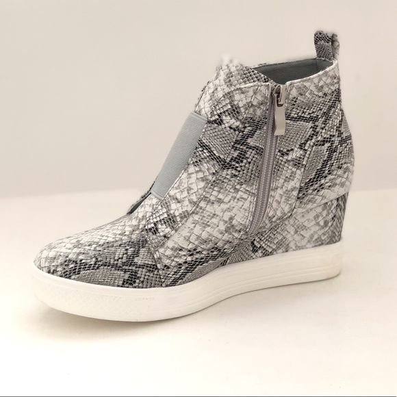 CCOCCI Shoes Zoey Snake Print Wedge Sneaker Poshmark